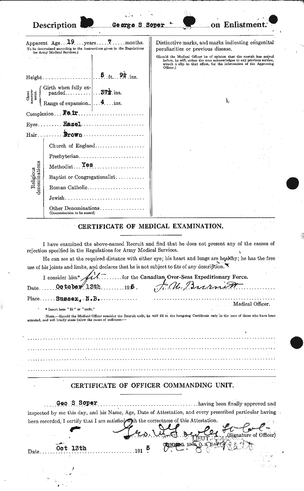 Personnel Records of the First World War - CEF 110929b
