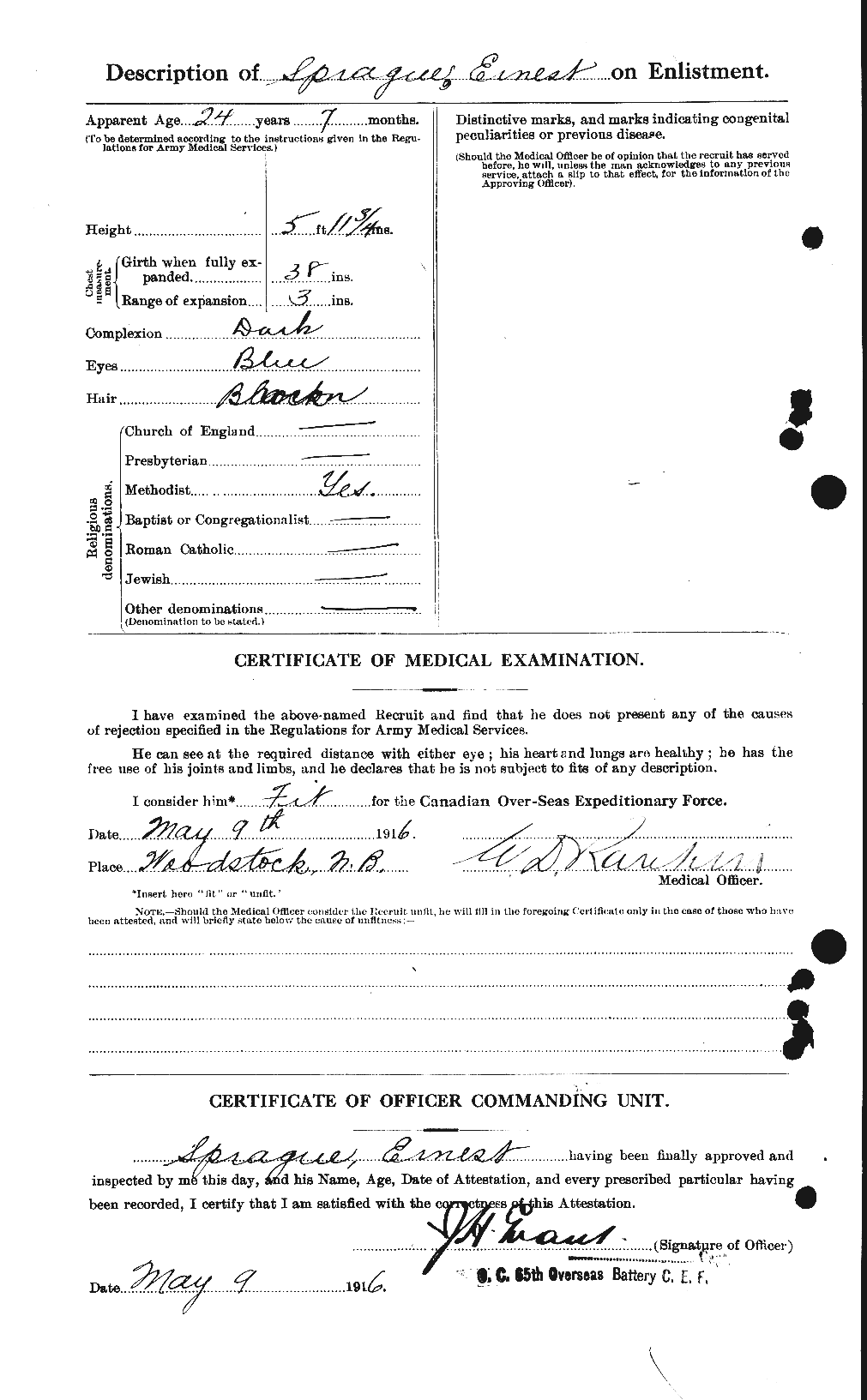 Personnel Records of the First World War - CEF 113139b