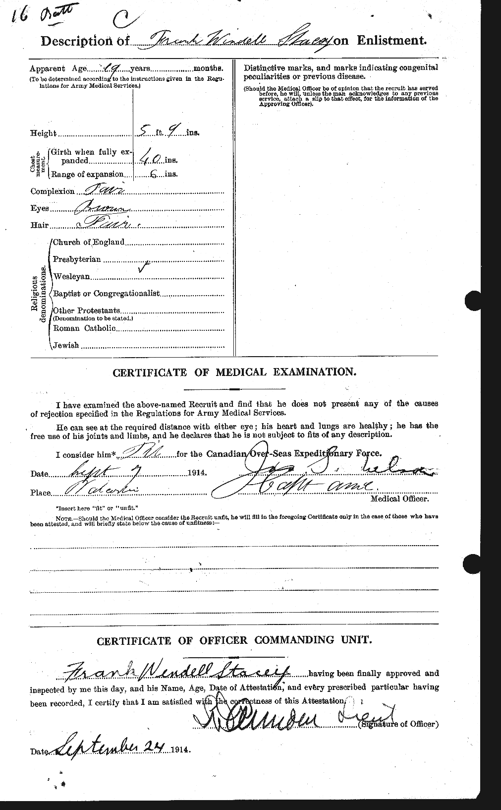 Personnel Records of the First World War - CEF 113770b