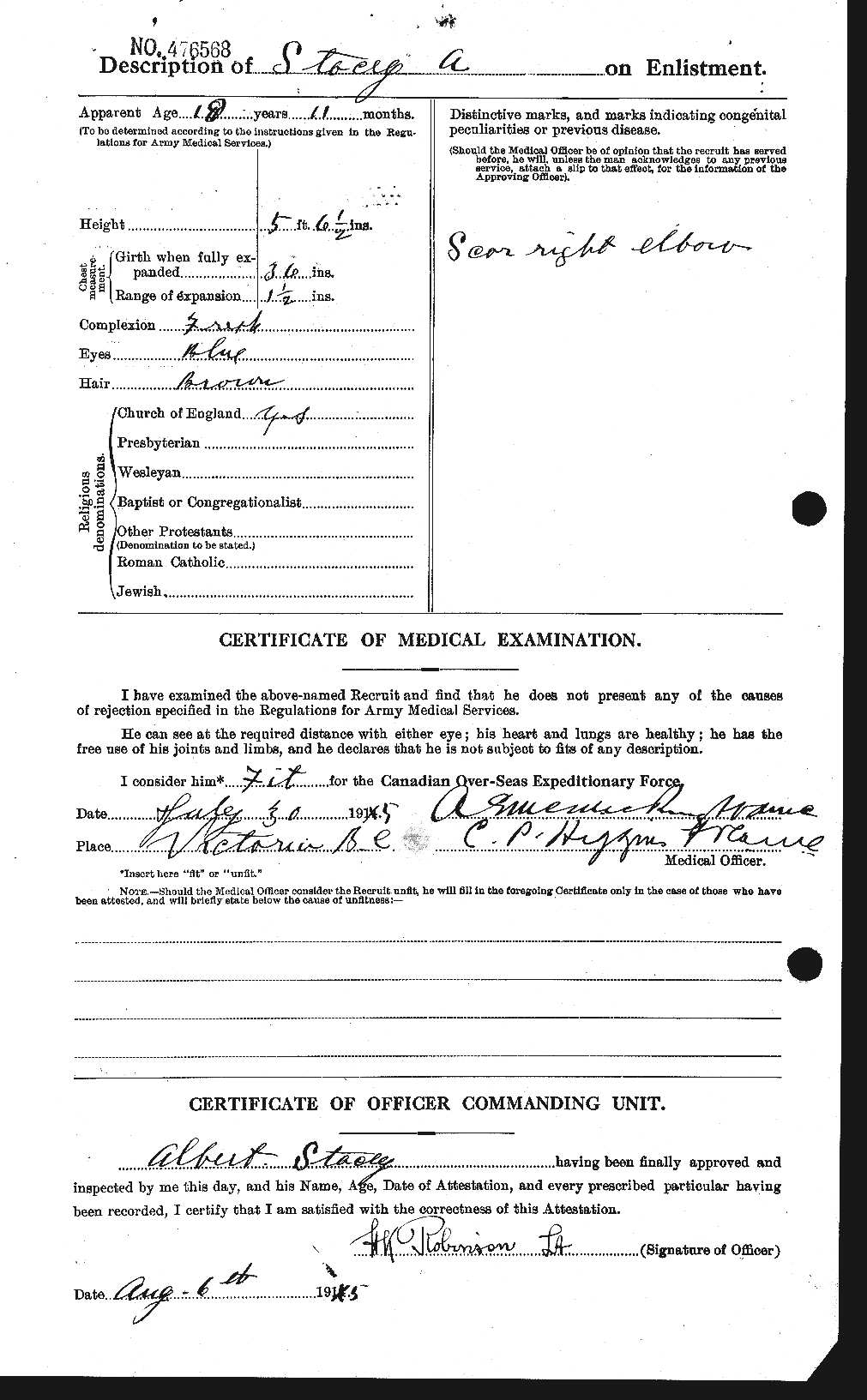 Personnel Records of the First World War - CEF 114073b