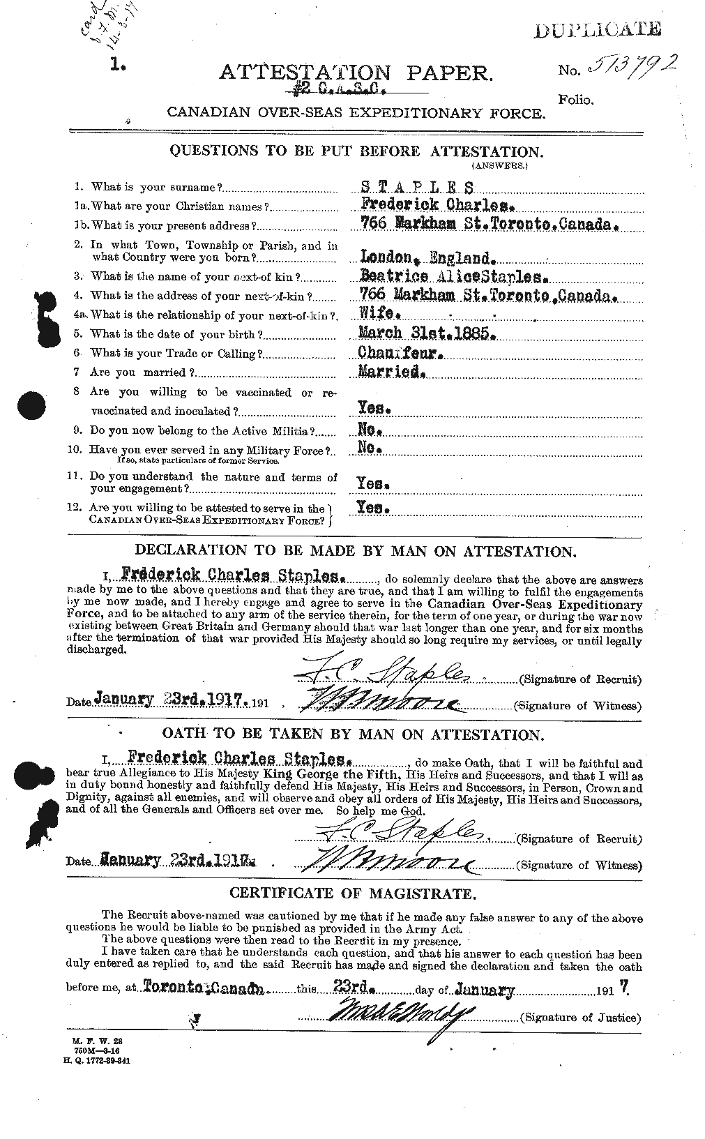 Personnel Records of the First World War - CEF 114182a