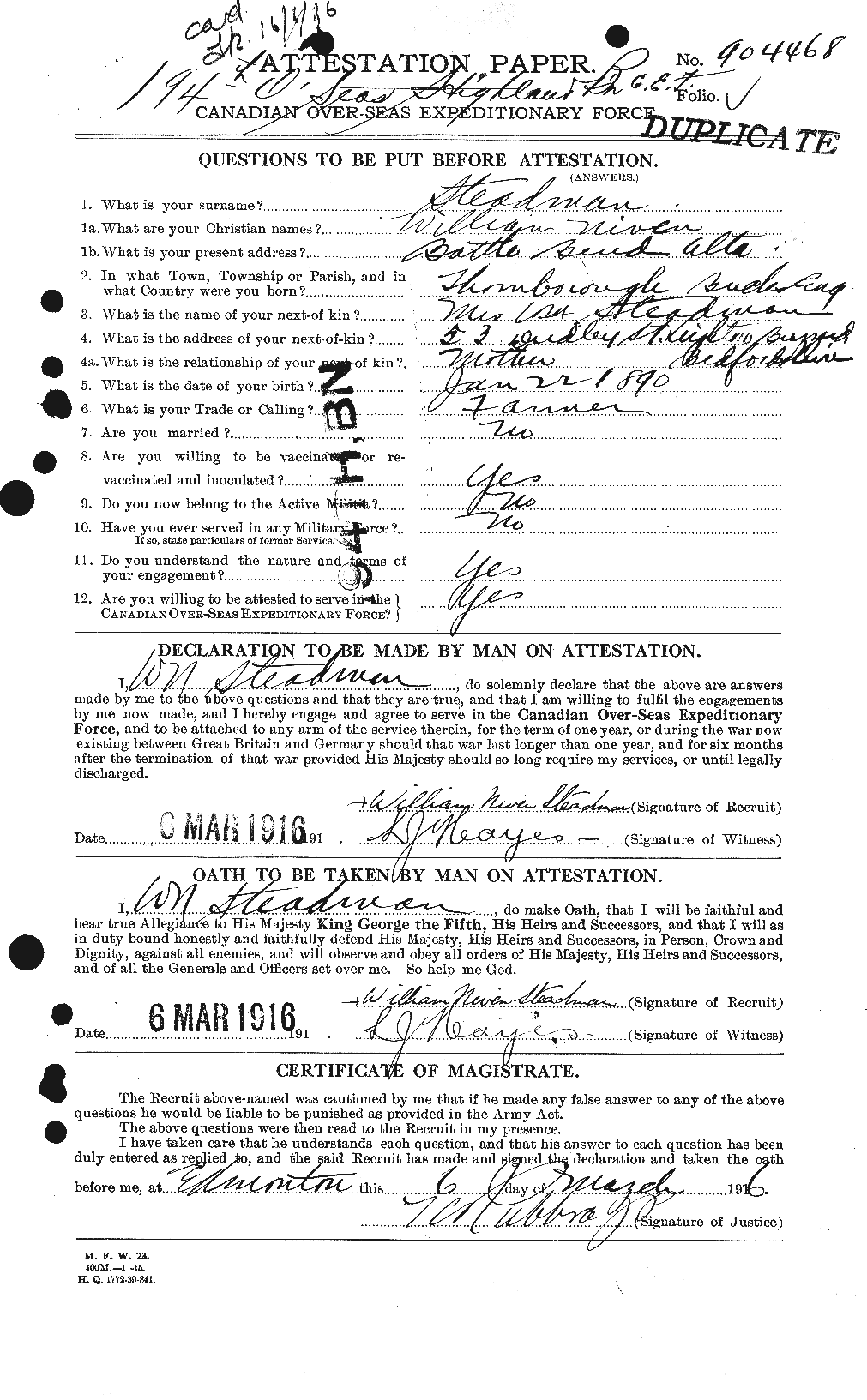 Personnel Records of the First World War - CEF 115486a