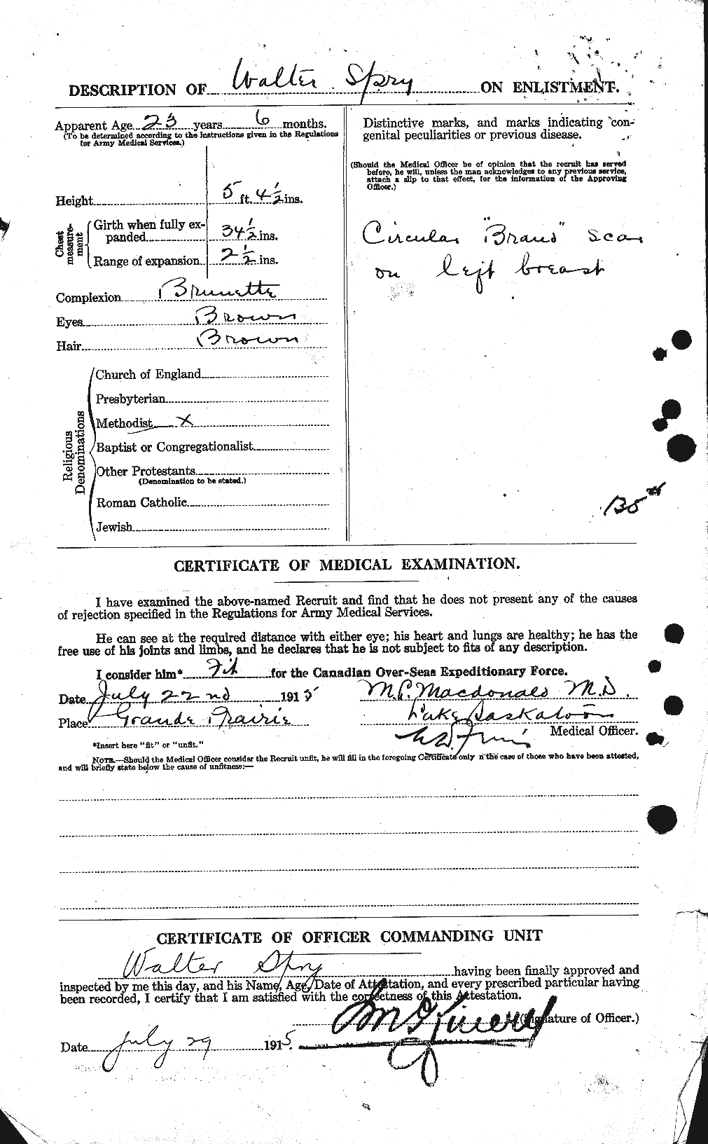 Personnel Records of the First World War - CEF 115522b
