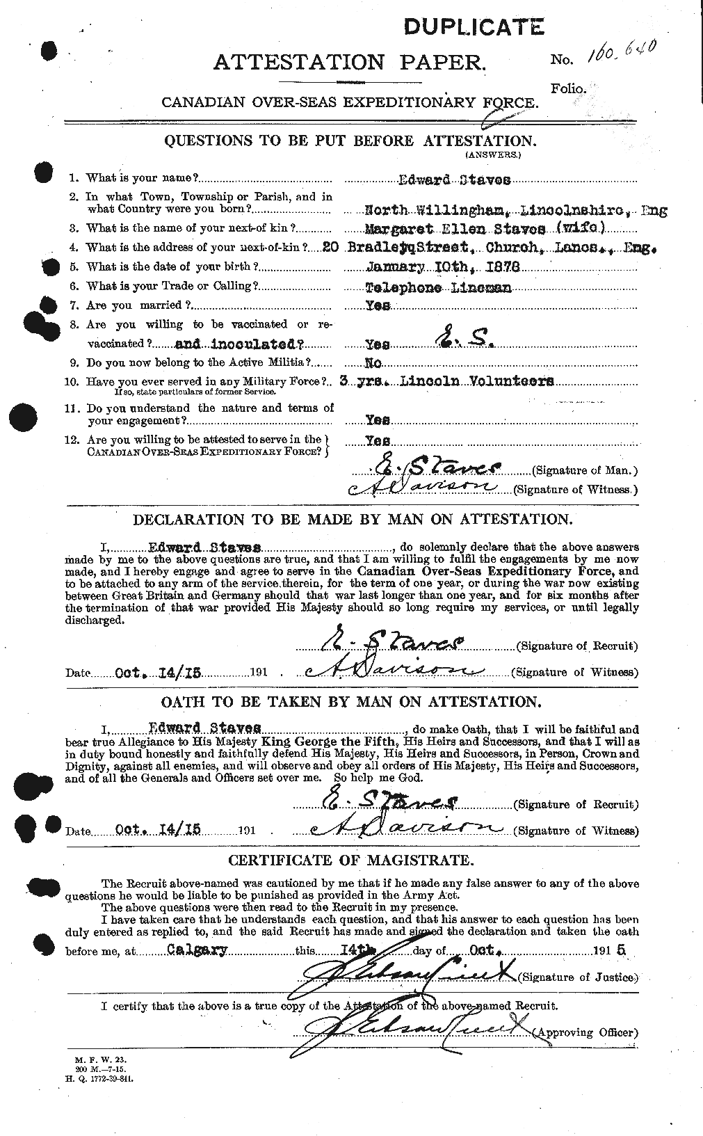 Personnel Records of the First World War - CEF 115808a