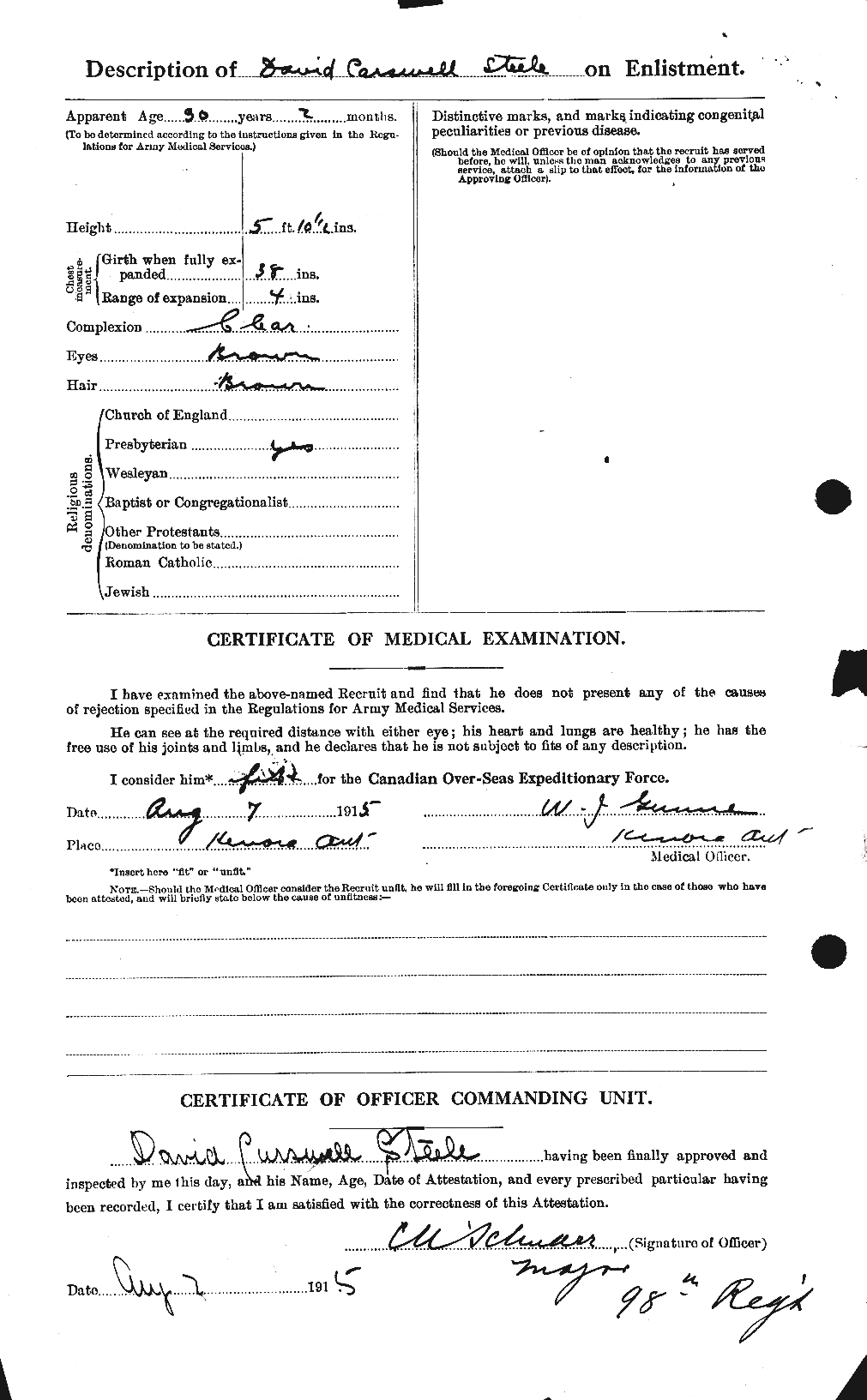 Personnel Records of the First World War - CEF 116205b