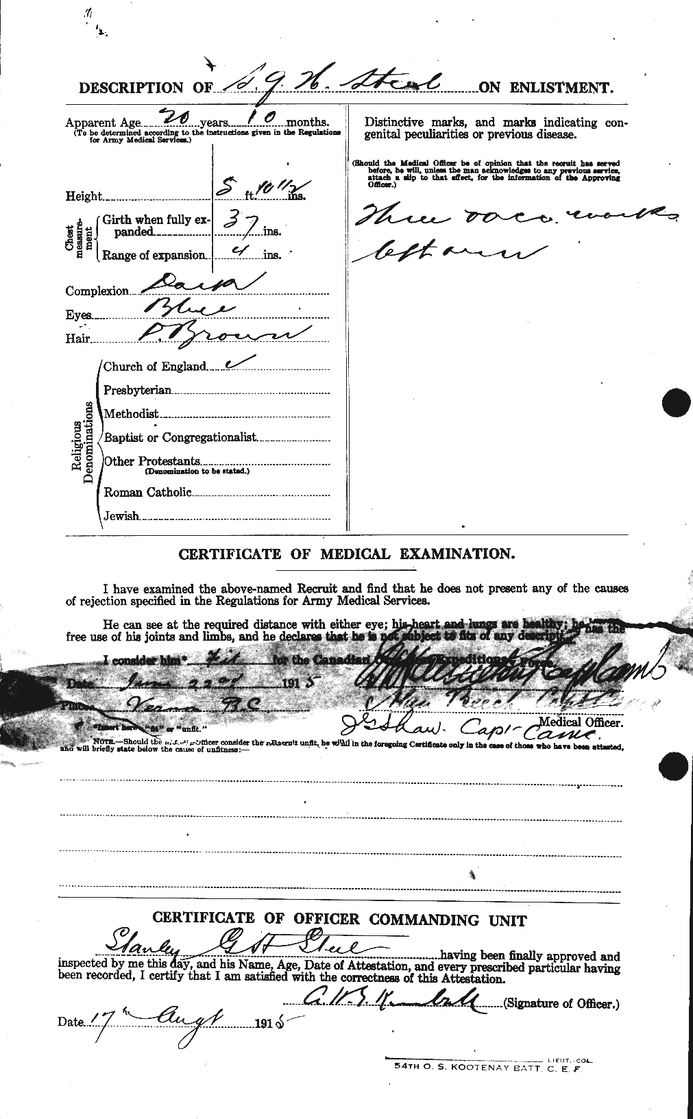Personnel Records of the First World War - CEF 116275b