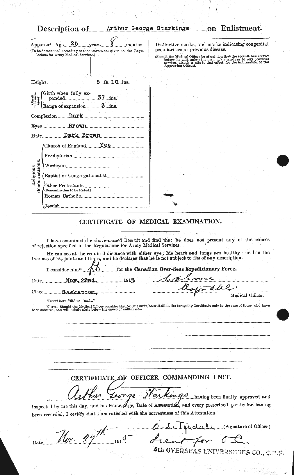 Personnel Records of the First World War - CEF 116618b
