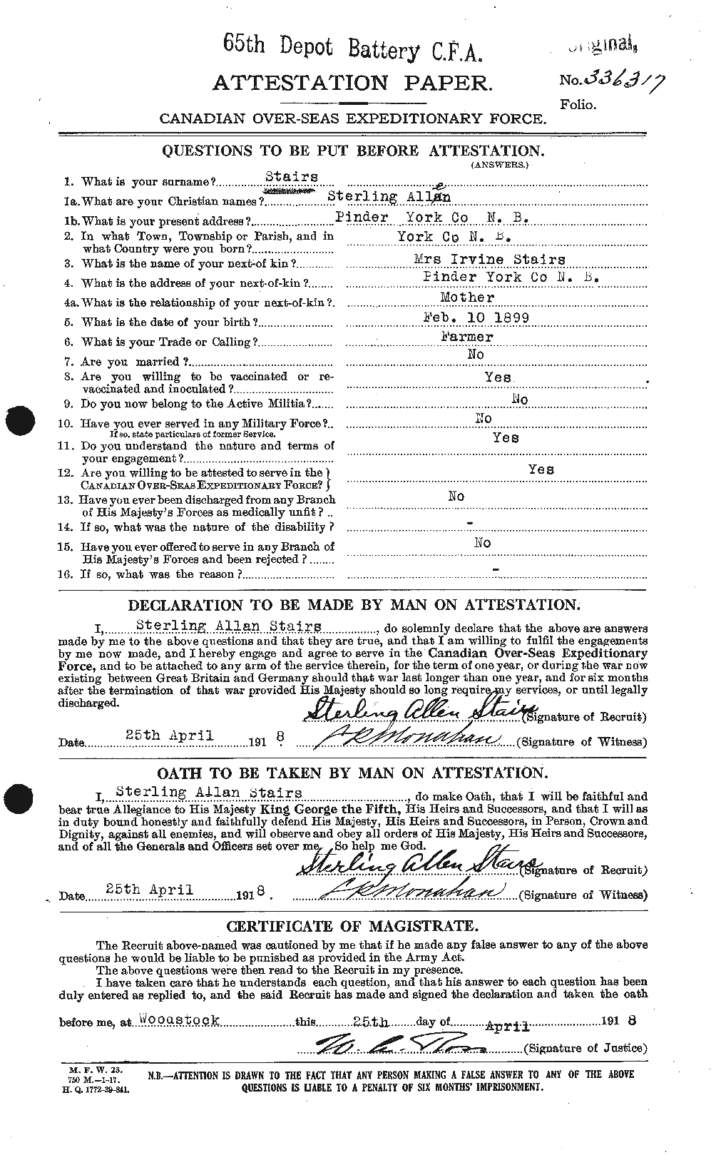 Personnel Records of the First World War - CEF 116680a