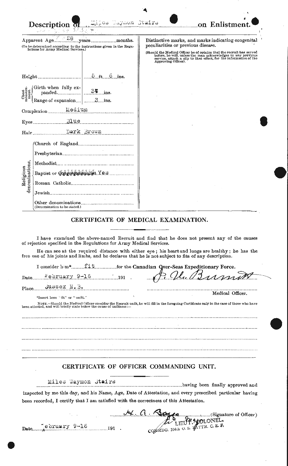 Personnel Records of the First World War - CEF 116797b