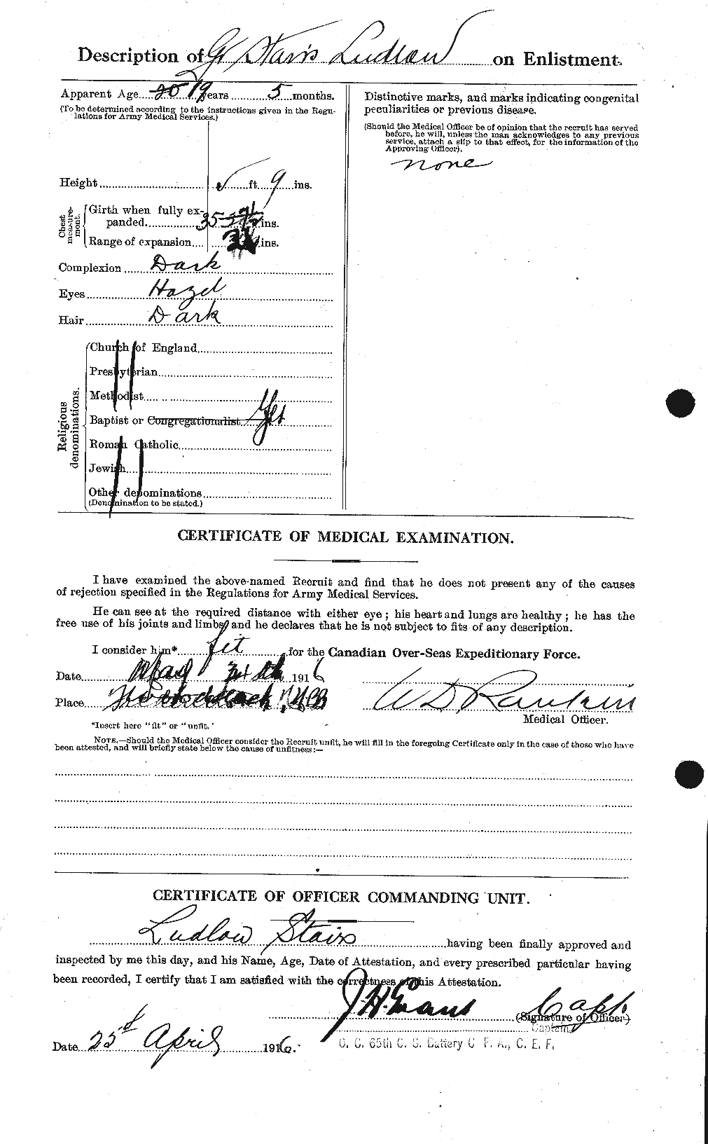 Personnel Records of the First World War - CEF 116798b