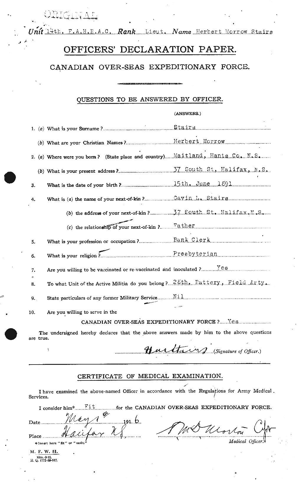 Personnel Records of the First World War - CEF 116804a