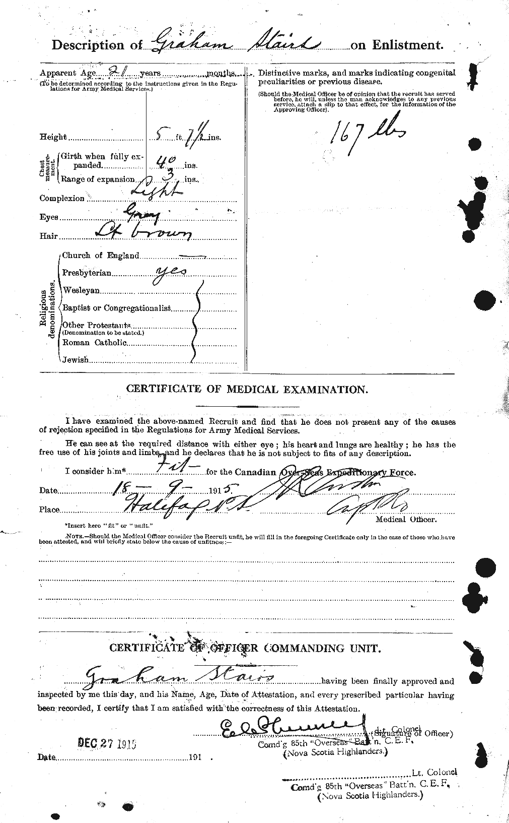 Personnel Records of the First World War - CEF 116810b
