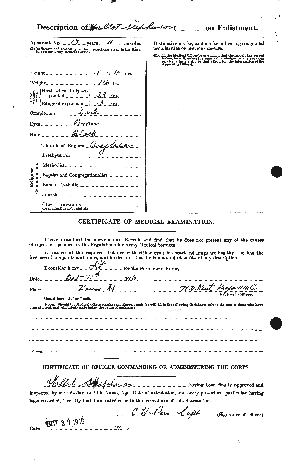 Personnel Records of the First World War - CEF 117216b