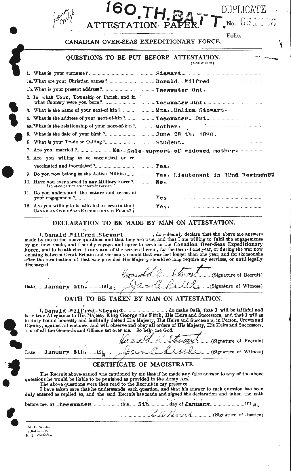 Personnel Records of the First World War - CEF 117747a