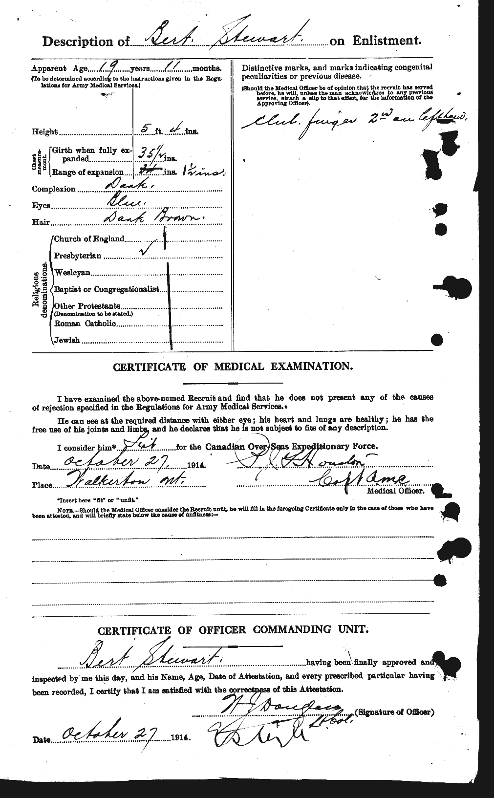 Personnel Records of the First World War - CEF 118239b