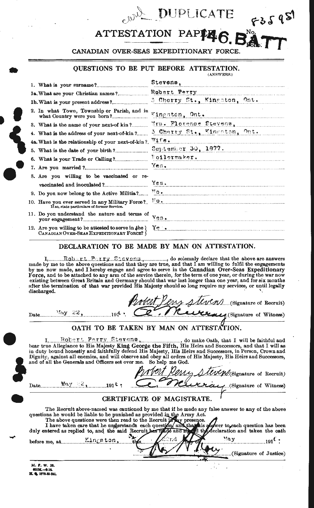 Personnel Records of the First World War - CEF 118299a