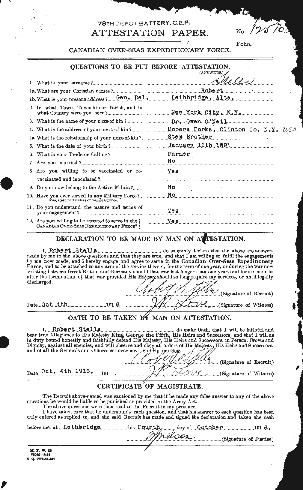 Personnel Records of the First World War - CEF 118457a