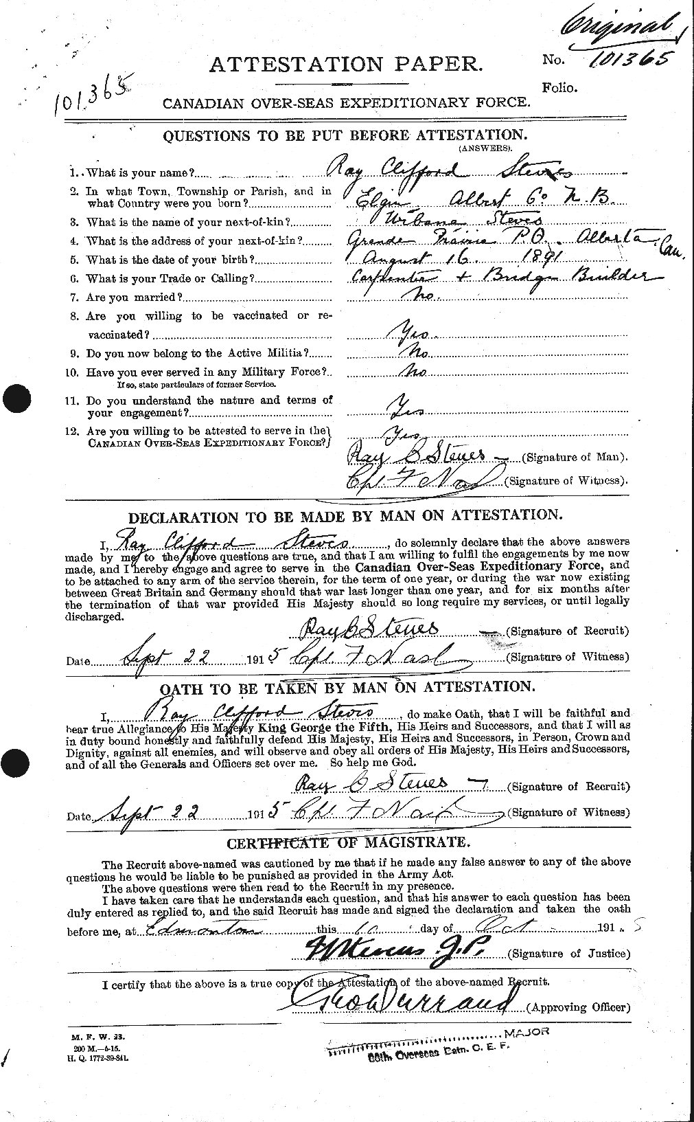 Personnel Records of the First World War - CEF 118752a