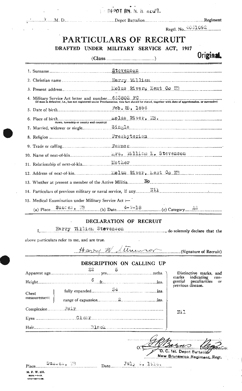 Personnel Records of the First World War - CEF 119062a
