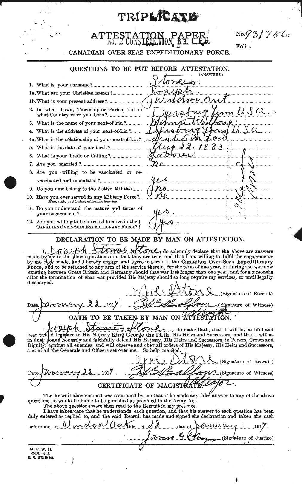Personnel Records of the First World War - CEF 121928a