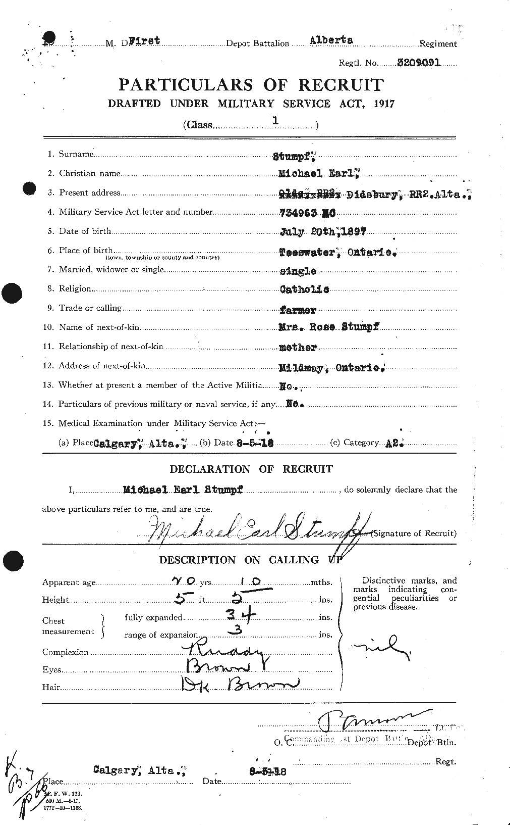 Personnel Records of the First World War - CEF 124164a