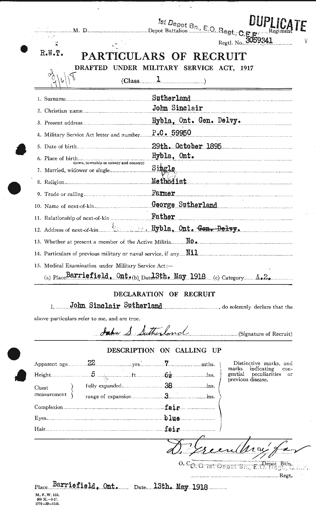 Personnel Records of the First World War - CEF 124457a