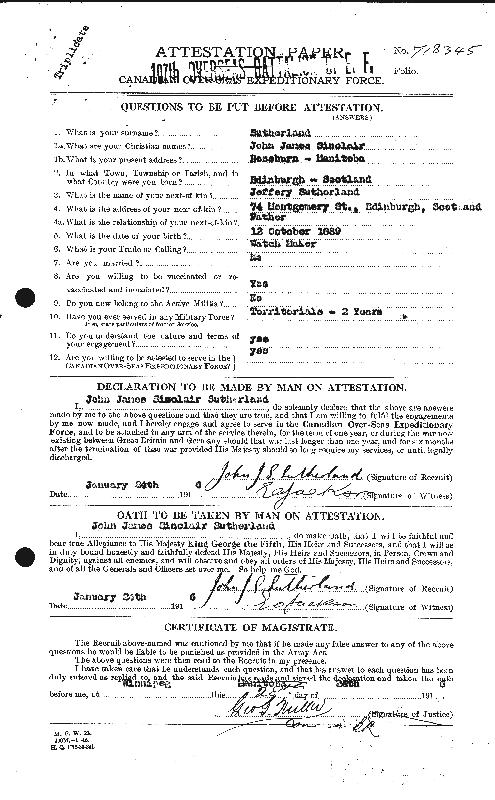 Personnel Records of the First World War - CEF 124684a