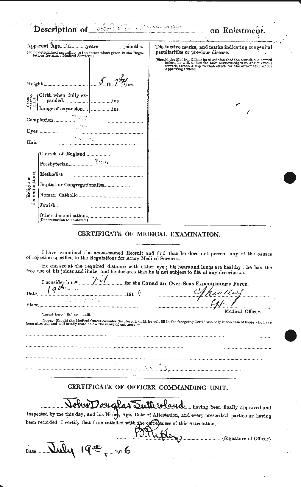 Personnel Records of the First World War - CEF 124696b