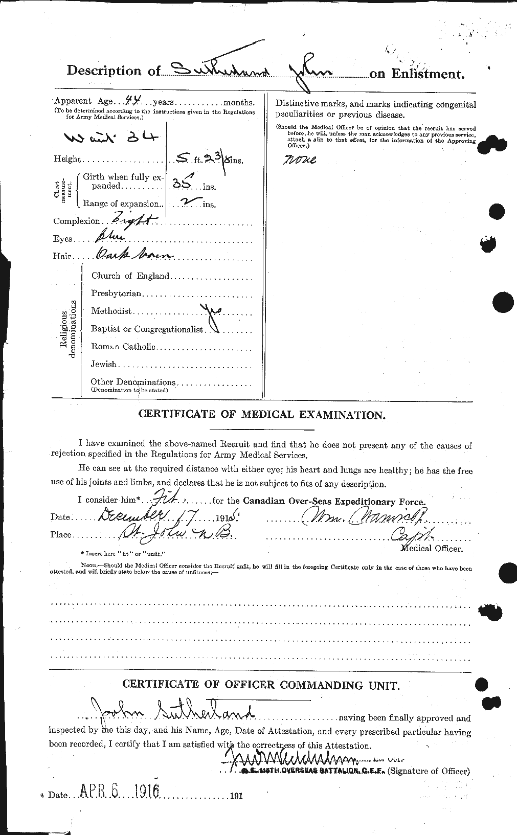 Personnel Records of the First World War - CEF 124722b