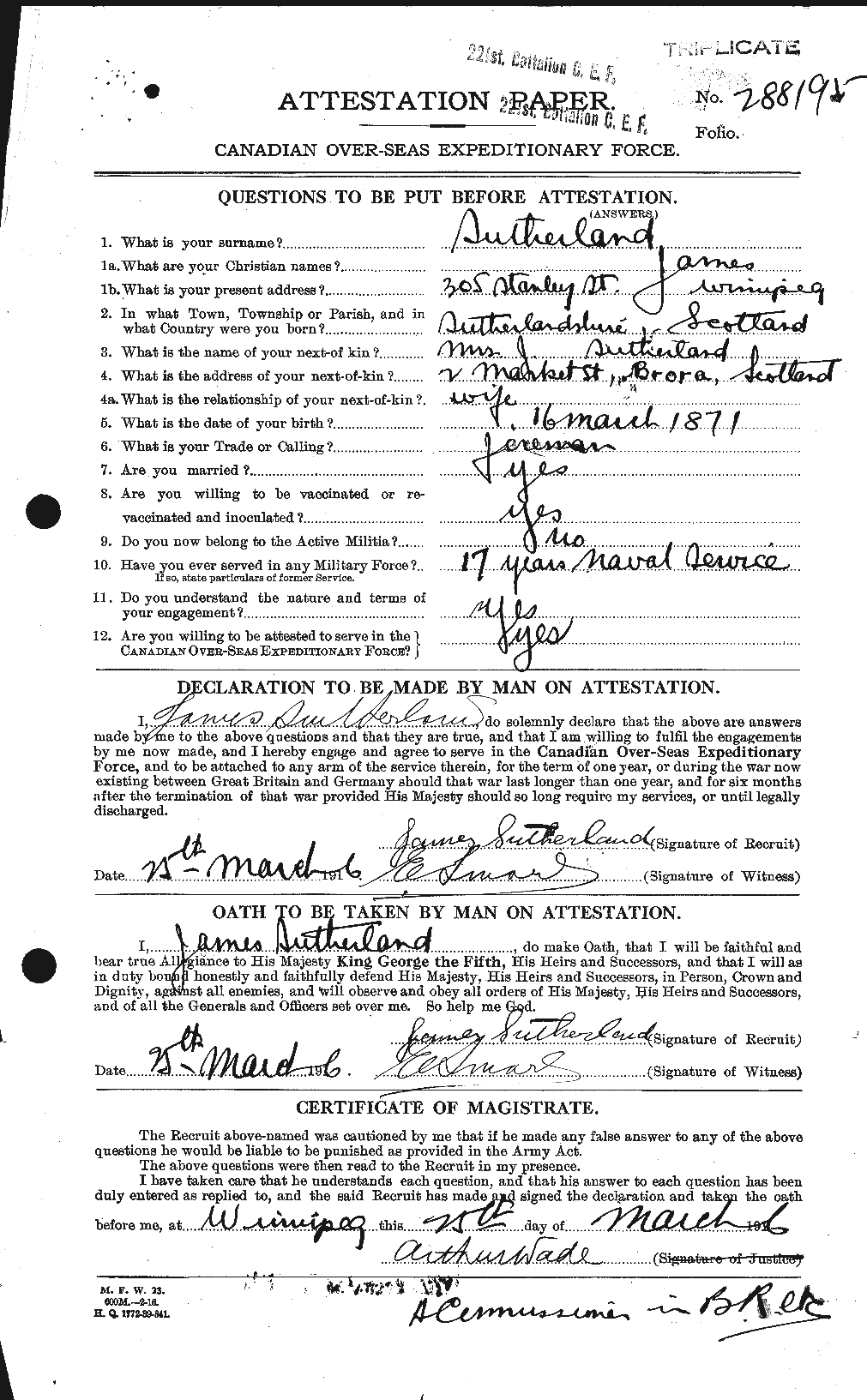 Personnel Records of the First World War - CEF 124775a