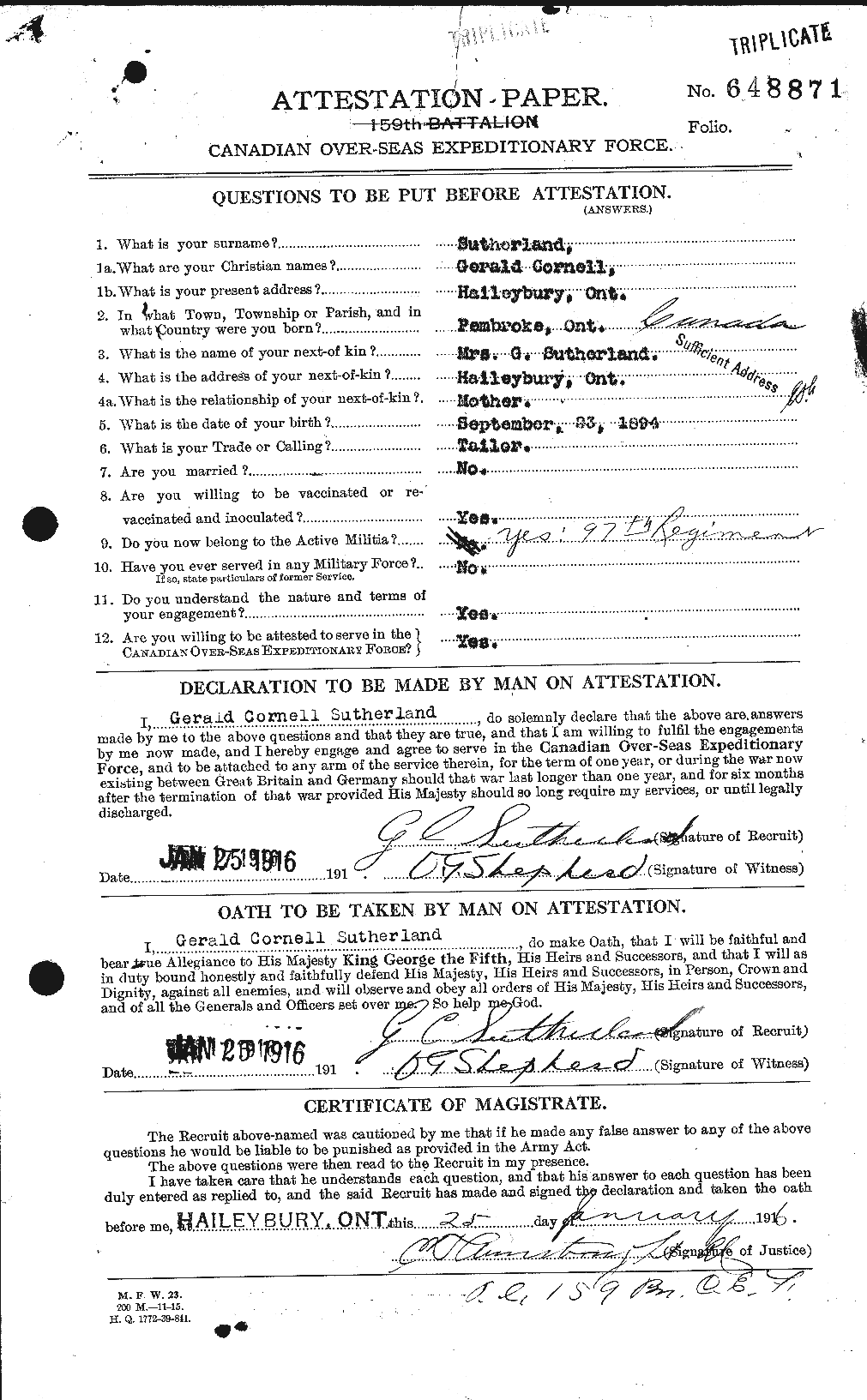 Personnel Records of the First World War - CEF 124837a