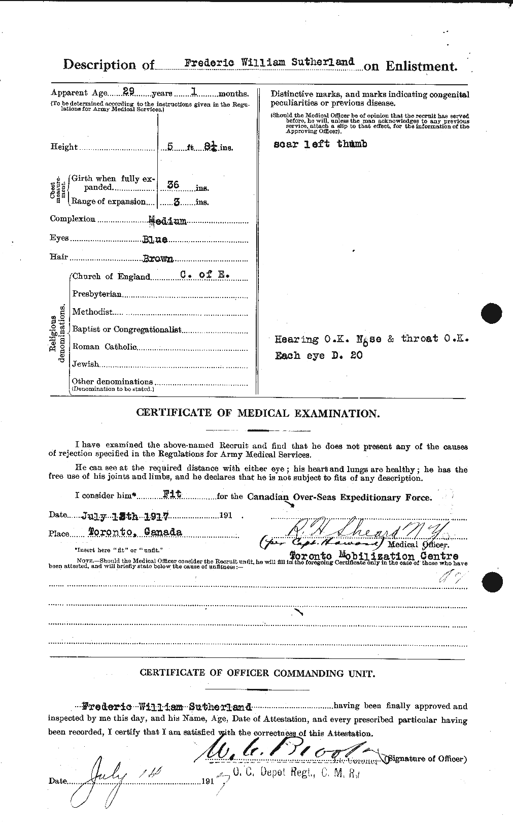 Personnel Records of the First World War - CEF 124869b