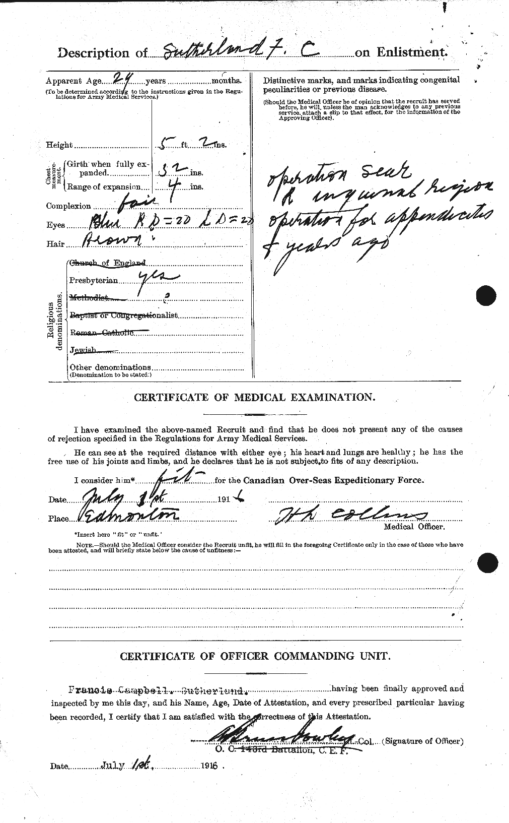 Personnel Records of the First World War - CEF 124887b