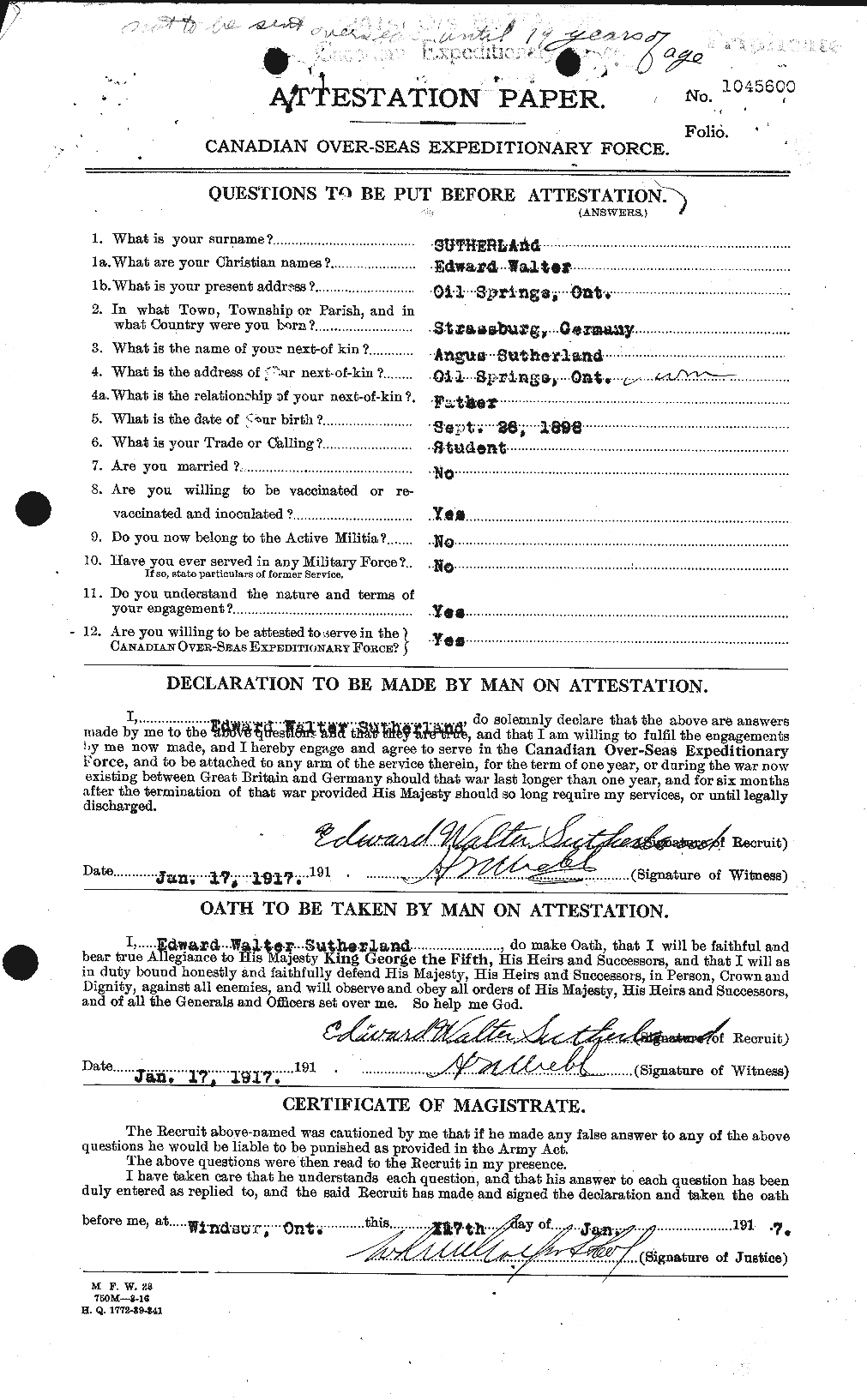 Personnel Records of the First World War - CEF 124900a