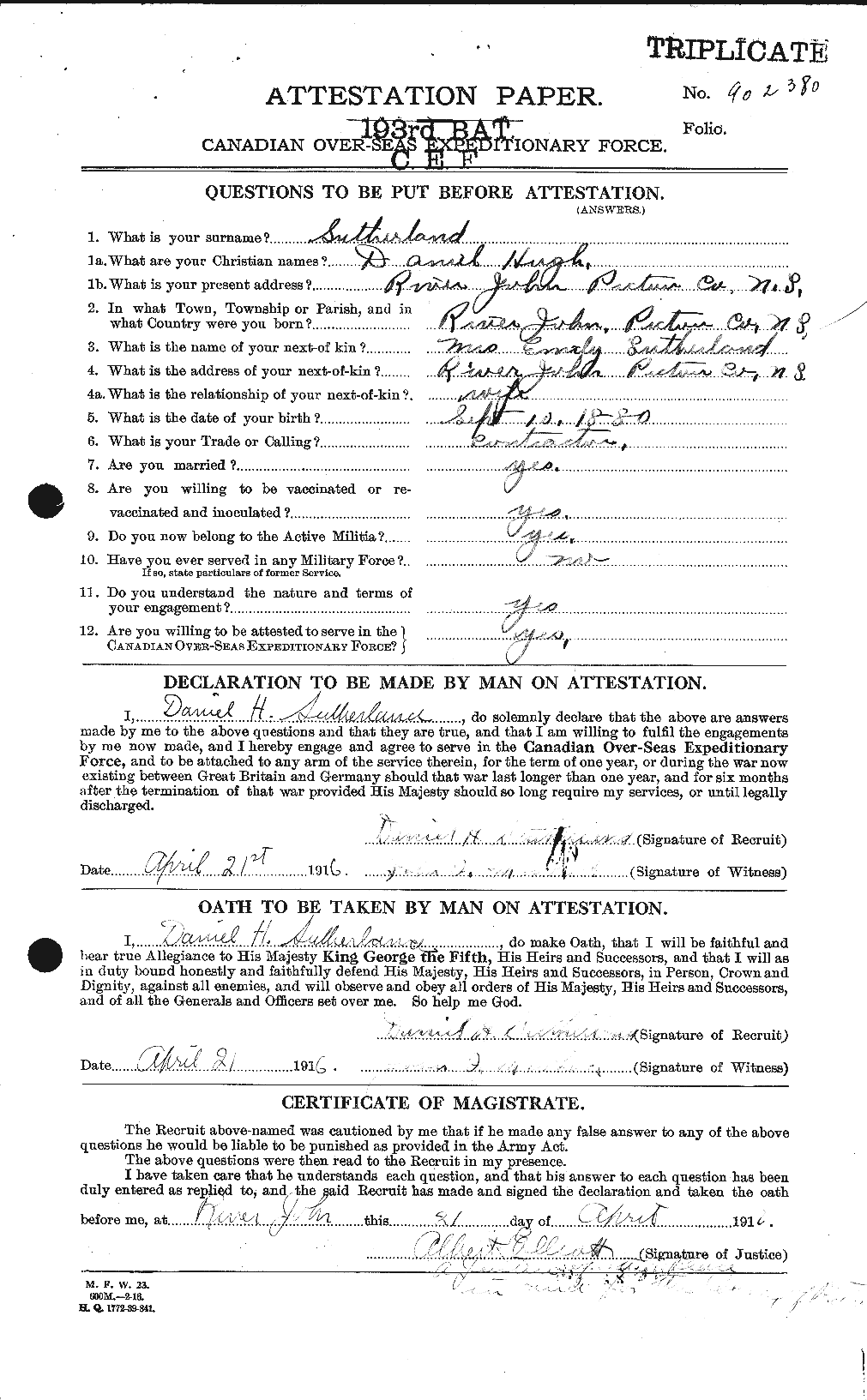Personnel Records of the First World War - CEF 124949a
