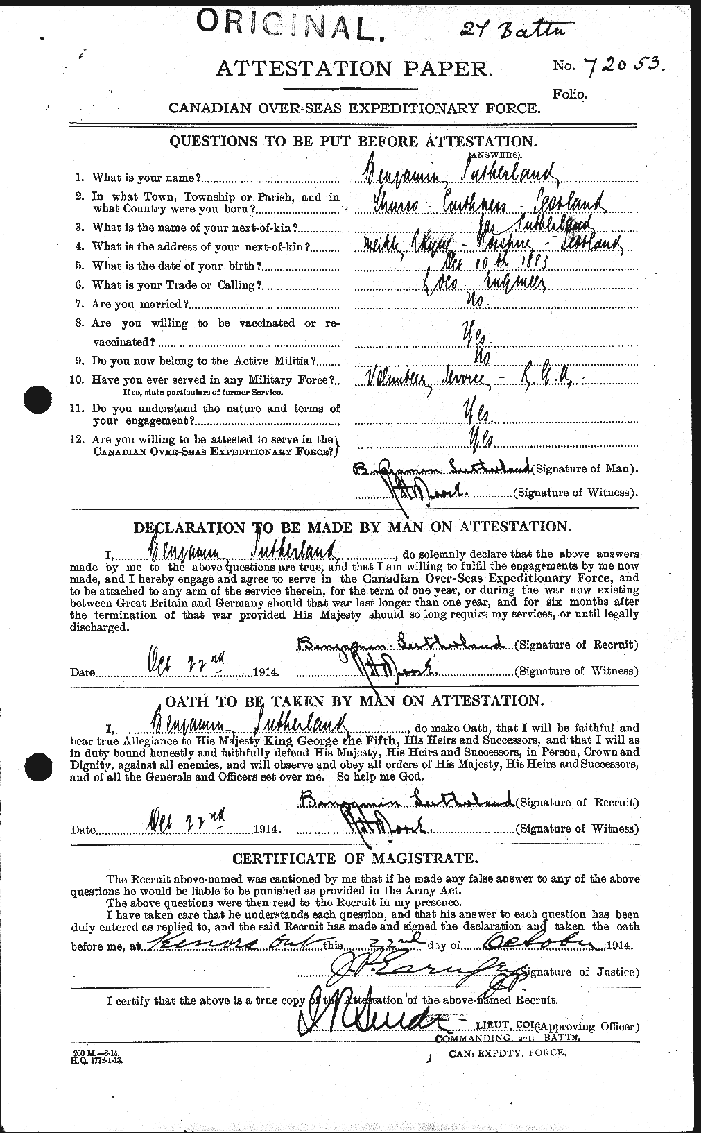 Personnel Records of the First World War - CEF 125312a