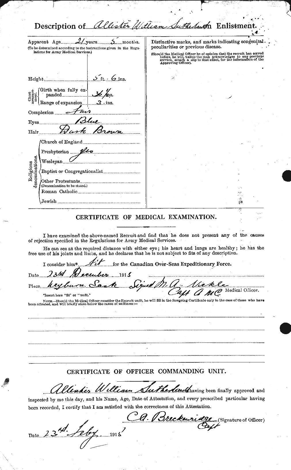 Personnel Records of the First World War - CEF 125334b