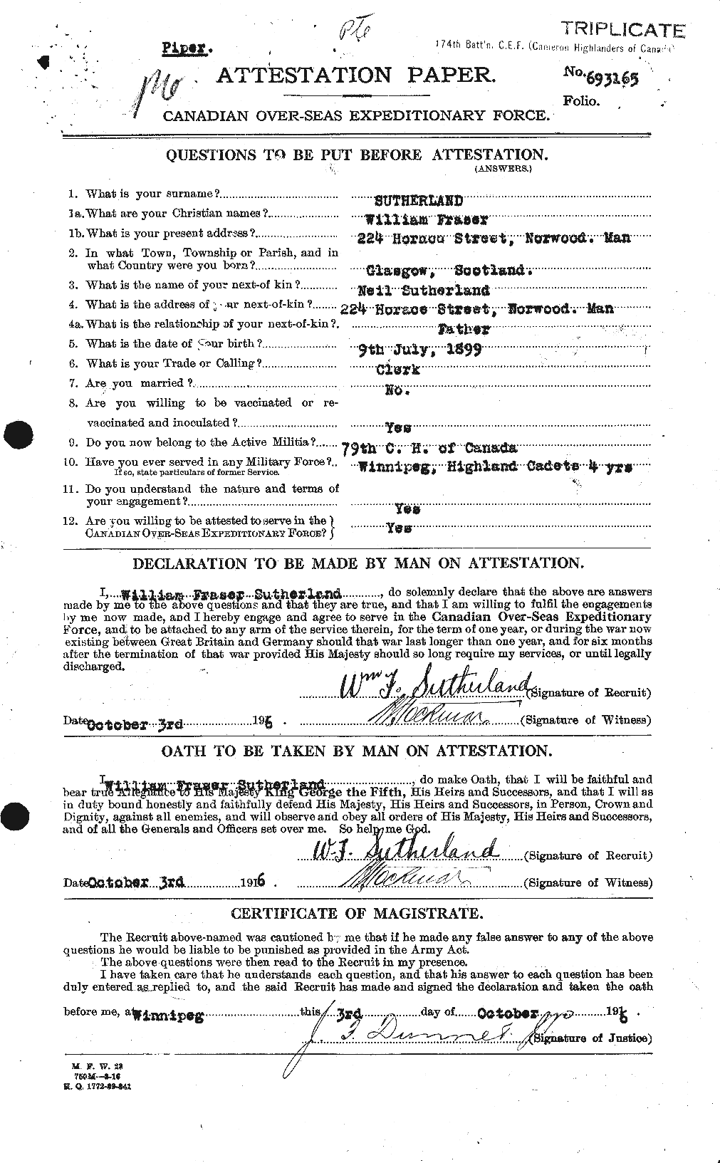 Personnel Records of the First World War - CEF 126432a