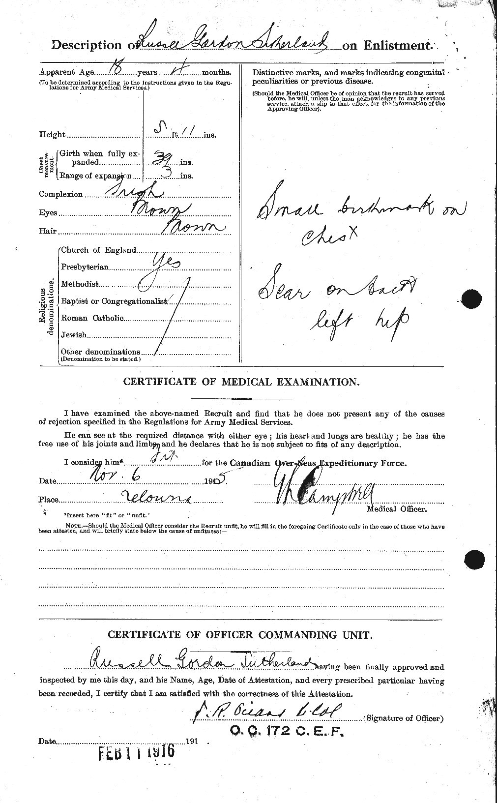 Personnel Records of the First World War - CEF 126561b