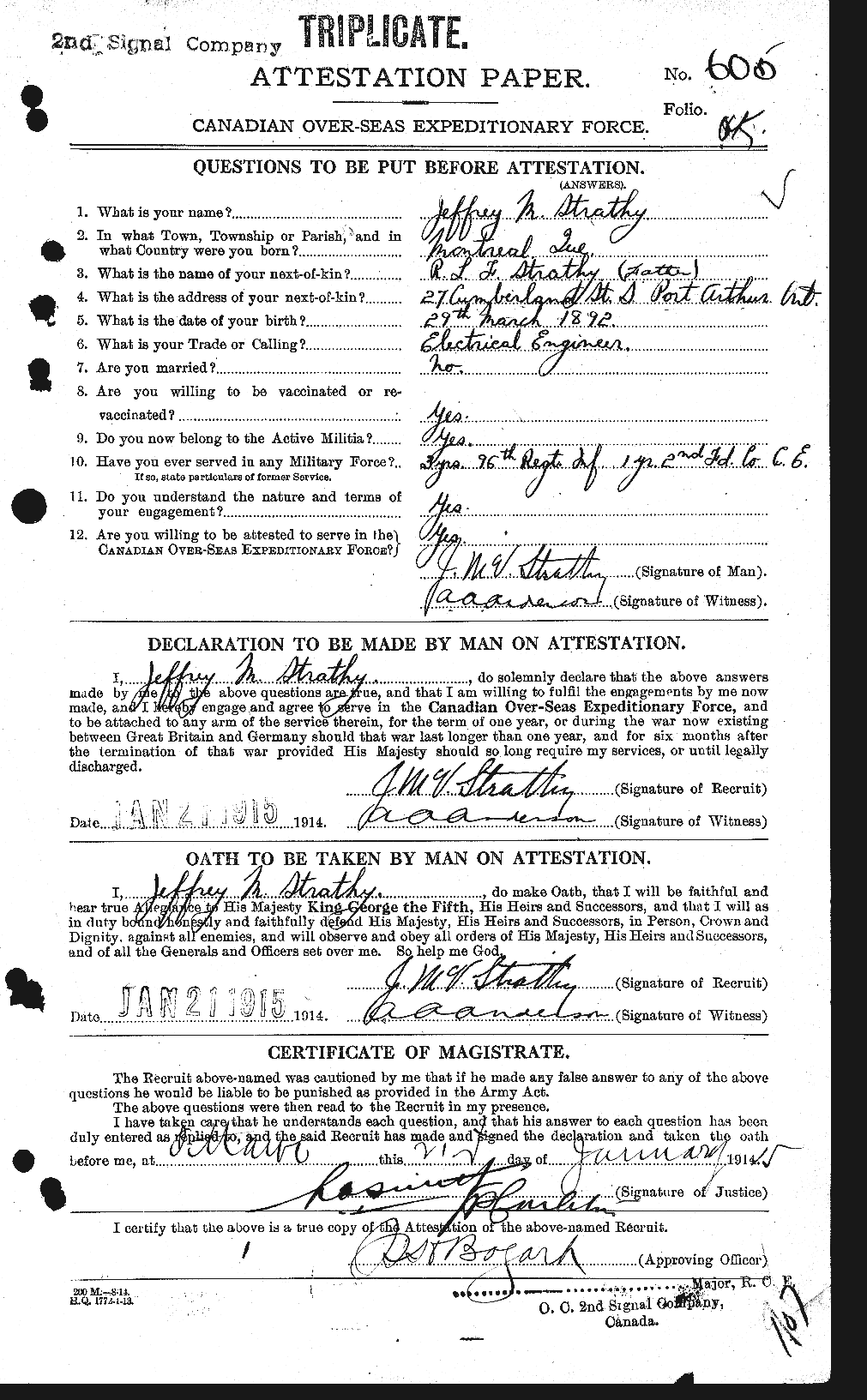 Personnel Records of the First World War - CEF 126734a