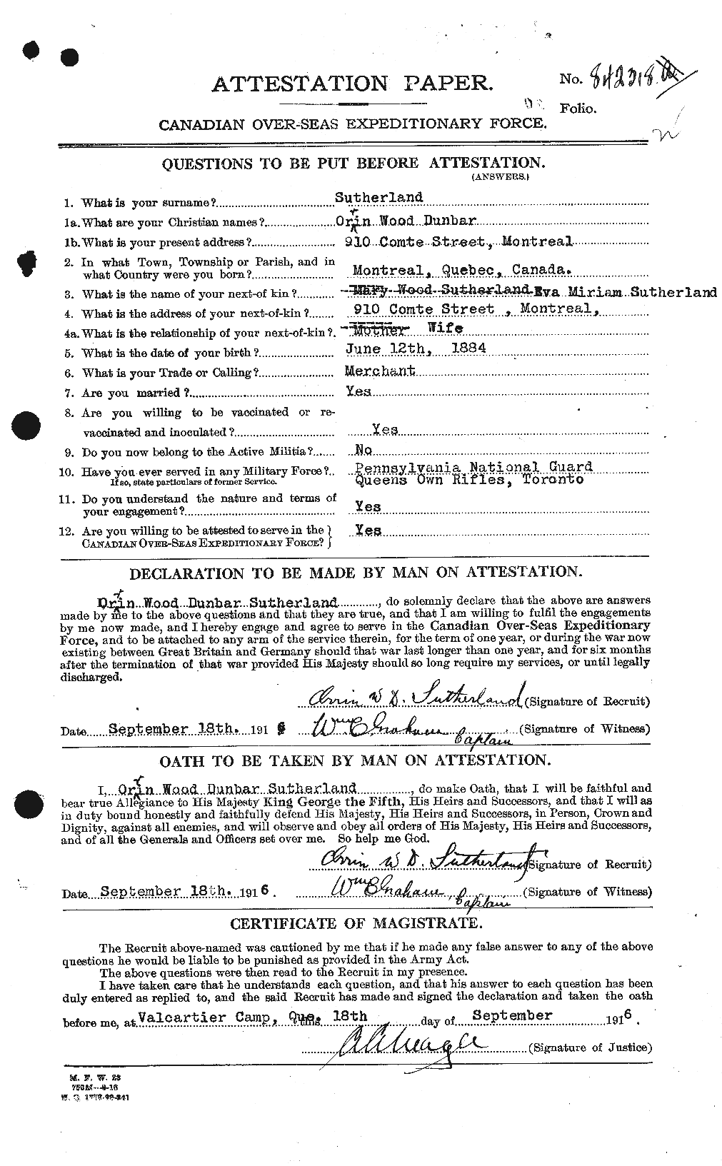 Personnel Records of the First World War - CEF 126829a
