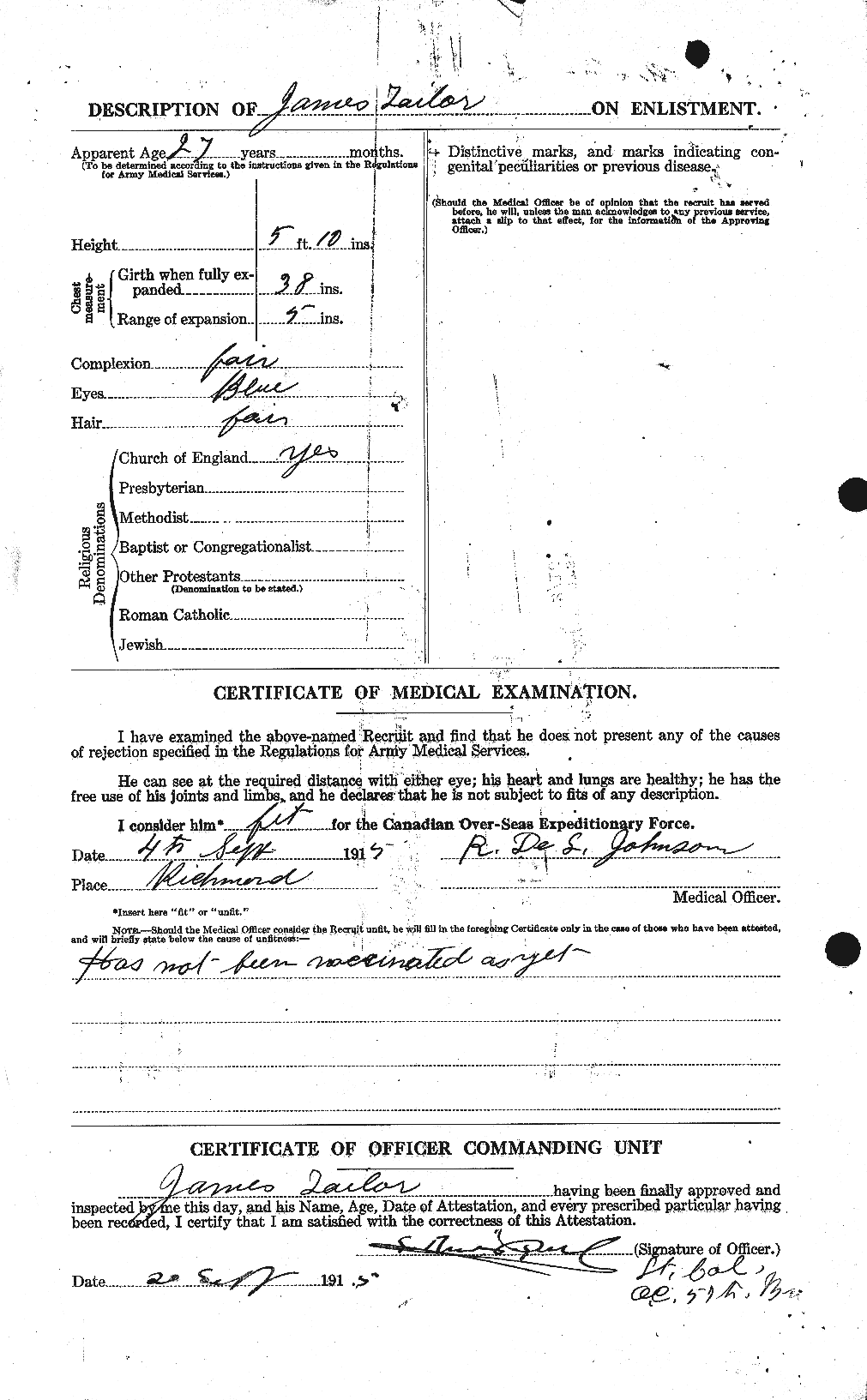 Personnel Records of the First World War - CEF 127181b
