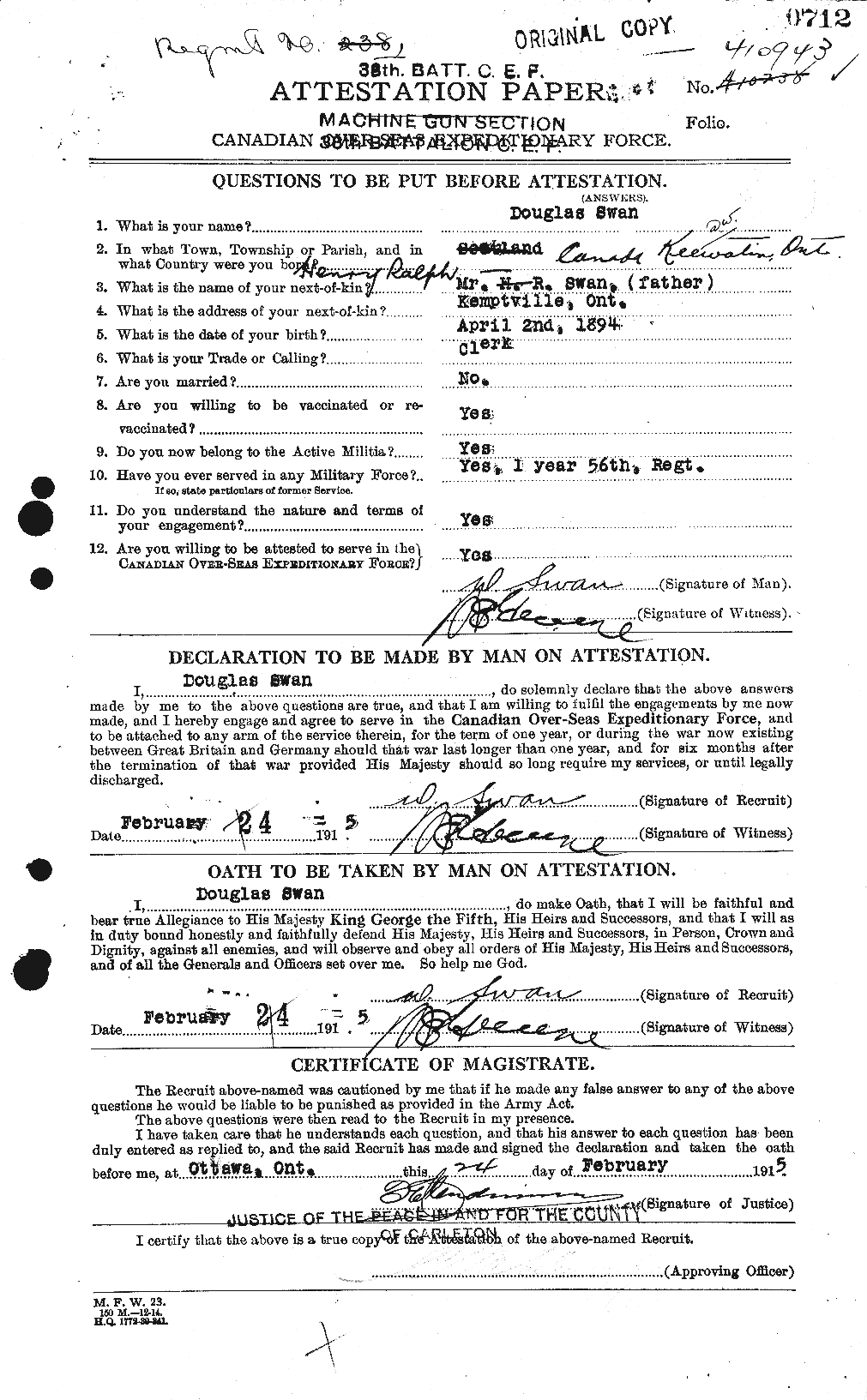 Personnel Records of the First World War - CEF 127374a