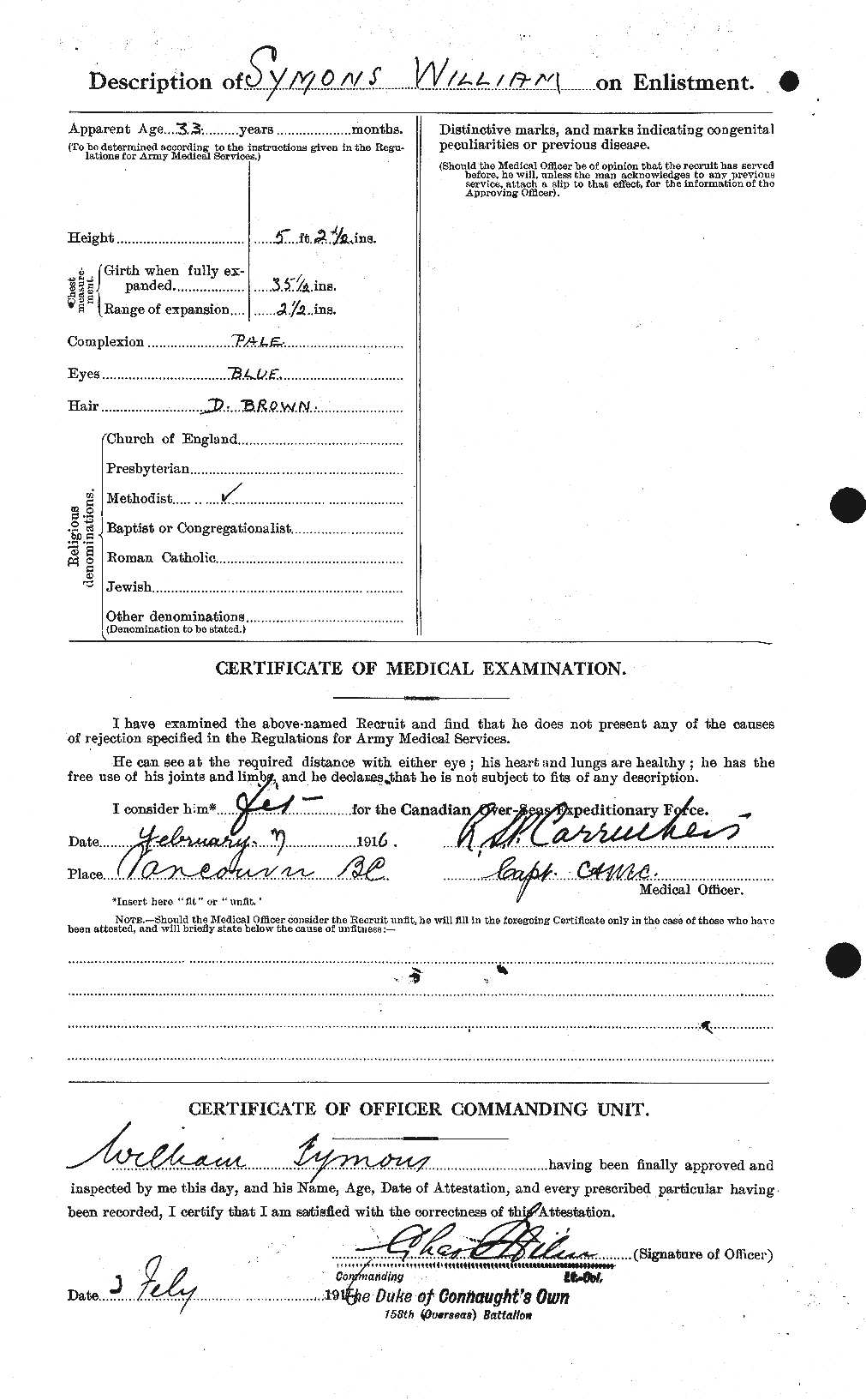 Personnel Records of the First World War - CEF 129016b