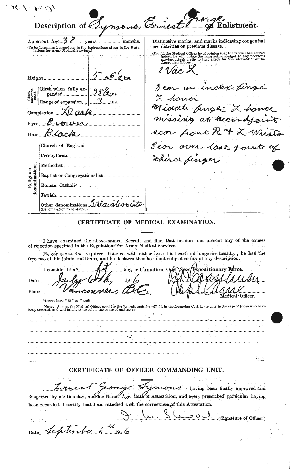 Personnel Records of the First World War - CEF 129170b