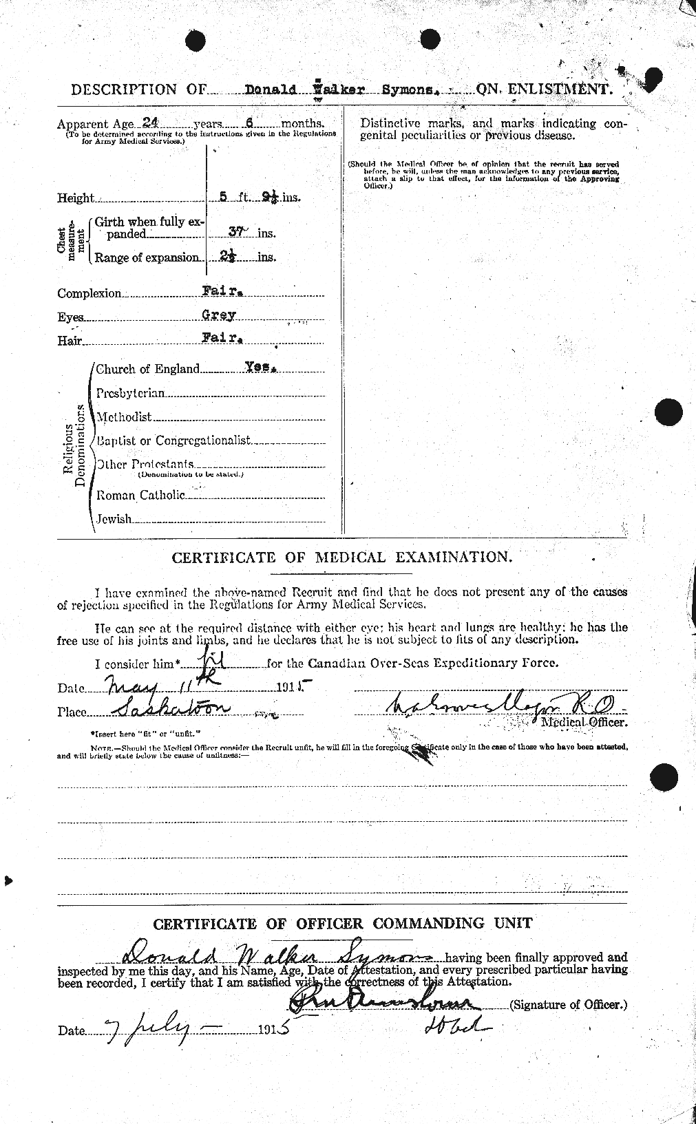 Personnel Records of the First World War - CEF 129174b