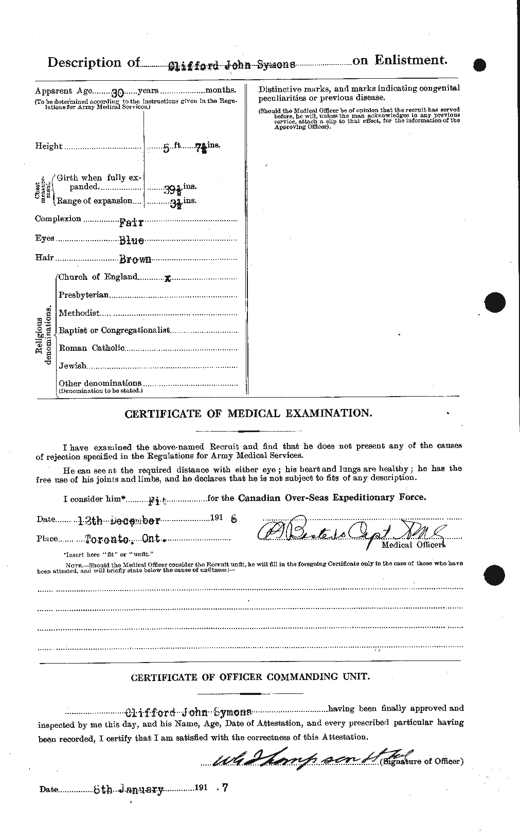 Personnel Records of the First World War - CEF 129176b