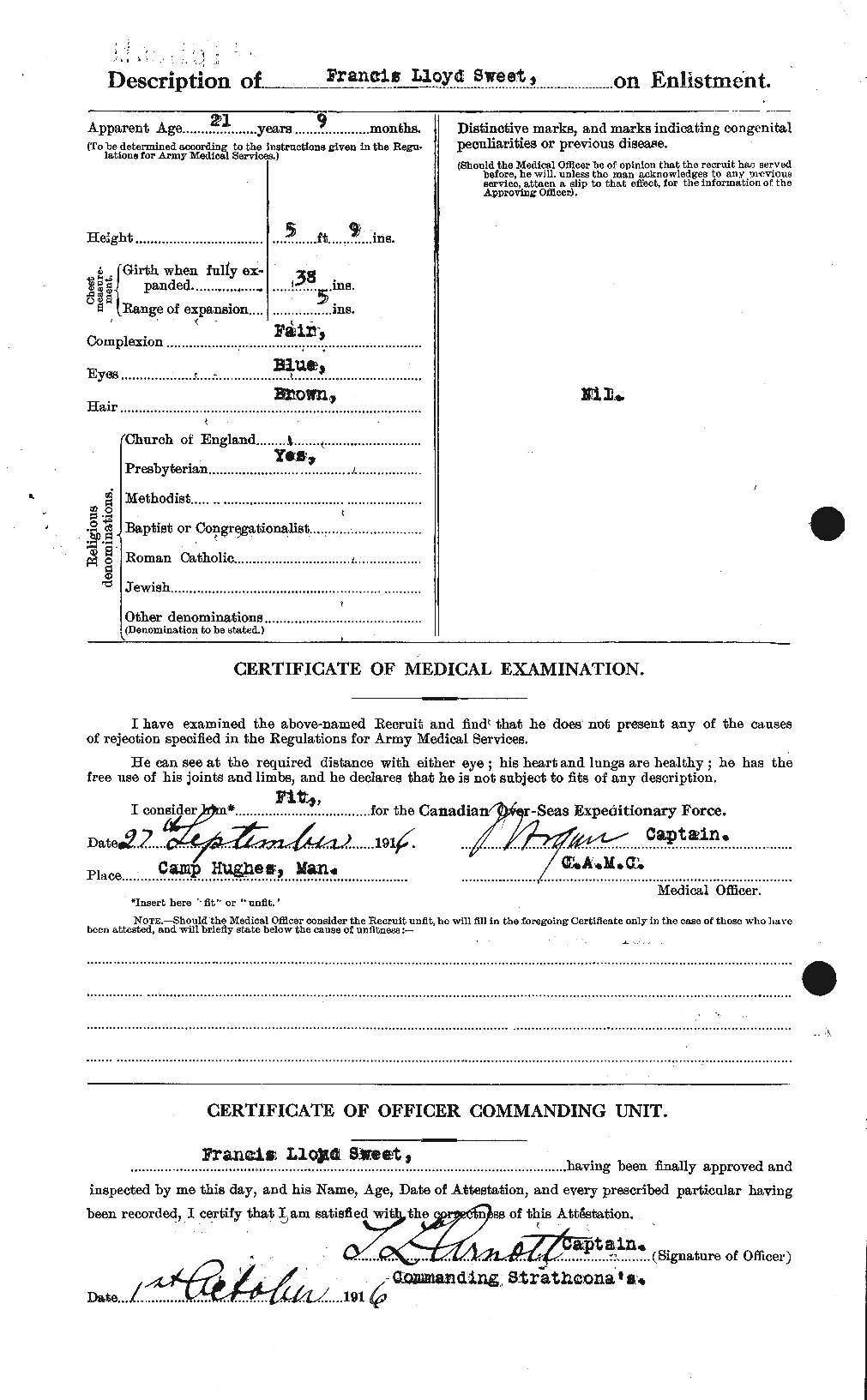 Personnel Records of the First World War - CEF 129460b