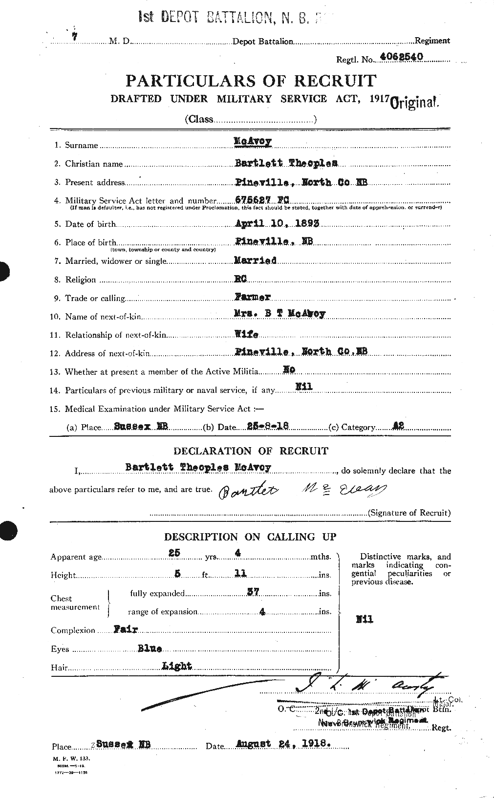 Personnel Records of the First World War - CEF 130036a