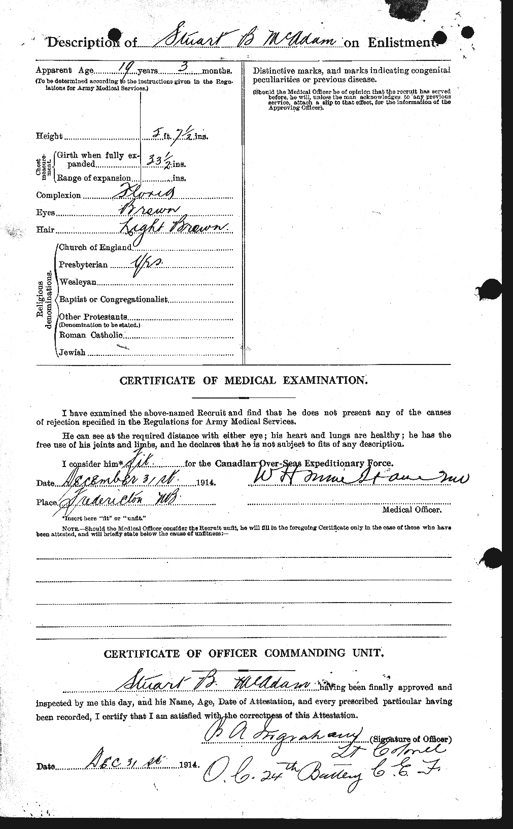 Personnel Records of the First World War - CEF 130238b